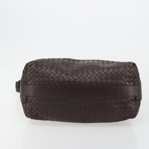 BOTTEGA VENETA INTRECCIATO Shoulder Bag Leather Brown 115658 Auth 183440V