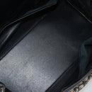 Christian Dior Trotter Canvas Boston Bag Navy Gold Auth 183441A-15