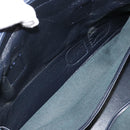 Christian Dior Trotter Canvas Boston Bag Navy Gold Auth 183441A-19