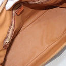 CELINE Macadam Canvas Hand Bag PVC Leather 2way Brown Gold Auth 183442-11