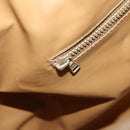 CELINE Macadam Canvas Boston Bag PVC Leather Brown Gold Auth 183443-21