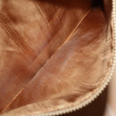CELINE Macadam Canvas Boston Bag PVC Leather Brown Gold Auth 183443-22