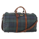 Polo Ralph Lauren Boston Bag Leather PVC 2way Green Auth 183444A-1
