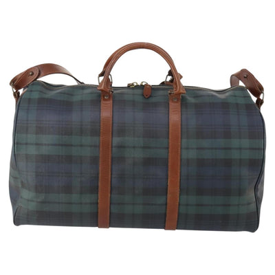 Polo Ralph Lauren Boston Bag Leather PVC 2way Green Auth 183444A - 0