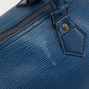 LOUIS VUITTON Epi Speedy 35 Hand Bag Toledo Blue M42995 LV Auth 183445-14