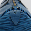 LOUIS VUITTON Epi Speedy 35 Hand Bag Toledo Blue M42995 LV Auth 183445-16