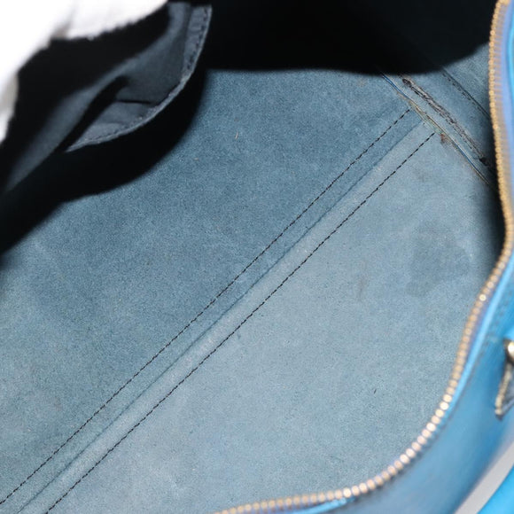 LOUIS VUITTON Epi Speedy 35 Hand Bag Toledo Blue M42995 LV Auth 183445
