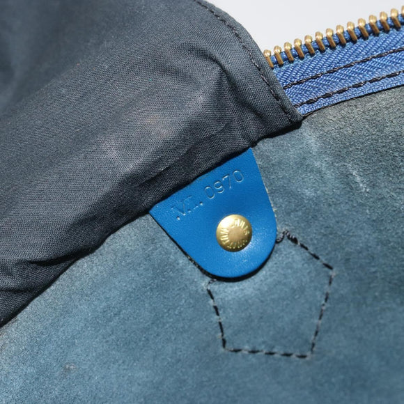 LOUIS VUITTON Epi Speedy 35 Hand Bag Toledo Blue M42995 LV Auth 183445