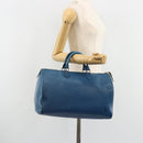 LOUIS VUITTON Epi Speedy 35 Hand Bag Toledo Blue M42995 LV Auth 183445-22
