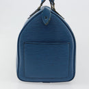 LOUIS VUITTON Epi Speedy 35 Hand Bag Toledo Blue M42995 LV Auth 183445-5