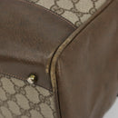 GUCCI GG Supreme Boston Bag PVC Beige Gold Auth 183447-9