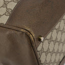 GUCCI GG Supreme Boston Bag PVC Beige Gold Auth 183447-14