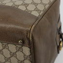GUCCI GG Supreme Boston Bag PVC Beige Gold Auth 183447-15