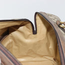 GUCCI GG Supreme Boston Bag PVC Beige Gold Auth 183447-20