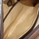 GUCCI GG Supreme Boston Bag PVC Beige Gold Auth 183447-23