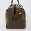 GUCCI GG Supreme Boston Bag PVC Beige Gold Auth 183447-3