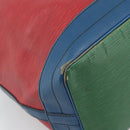LOUIS VUITTON Epi Noe Shoulder Bag Tricolor Red Blue M44084 LV Auth 183448-13