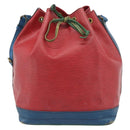 LOUIS VUITTON Epi Noe Shoulder Bag Tricolor Red Blue M44084 LV Auth 183448-2