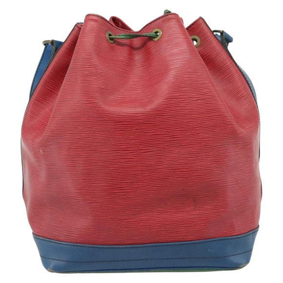 LOUIS VUITTON Epi Noe Shoulder Bag Tricolor Red Blue M44084 LV Auth 183448