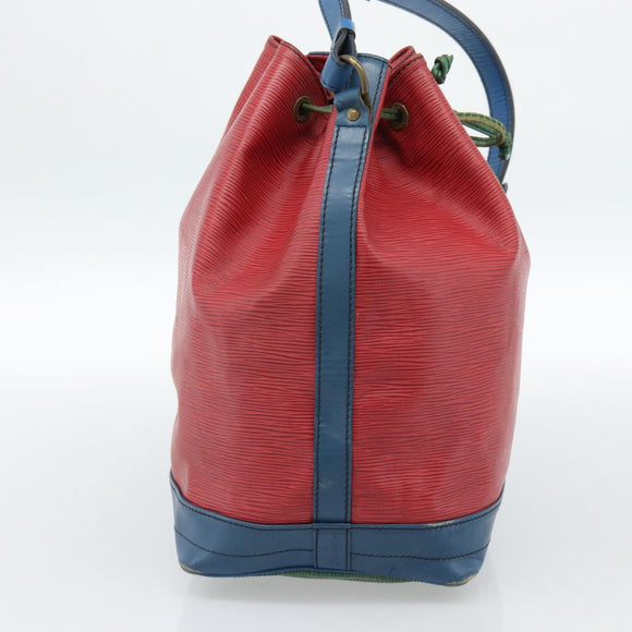 LOUIS VUITTON Epi Noe Shoulder Bag Tricolor Red Blue M44084 LV Auth 183448