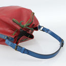 LOUIS VUITTON Epi Noe Shoulder Bag Tricolor Red Blue M44084 LV Auth 183448-7