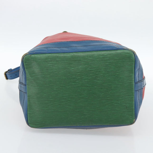 LOUIS VUITTON Epi Noe Shoulder Bag Tricolor Red Blue M44084 LV Auth 183448