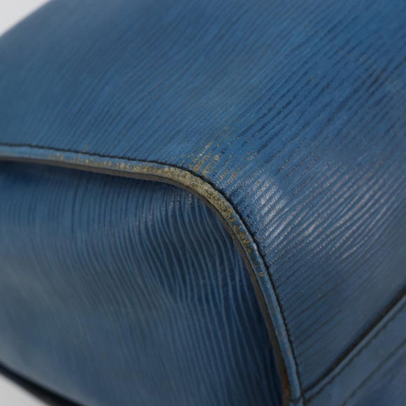LOUIS VUITTON Epi Speedy 25 Hand Bag Toledo Blue M43015 LV Auth 183450