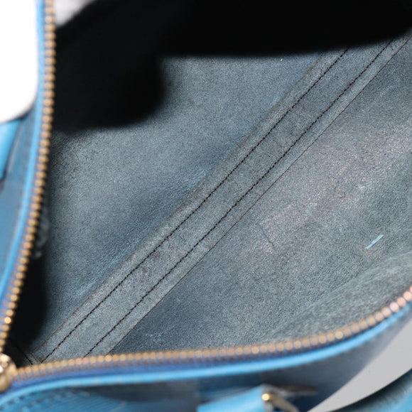 LOUIS VUITTON Epi Speedy 25 Hand Bag Toledo Blue M43015 LV Auth 183450