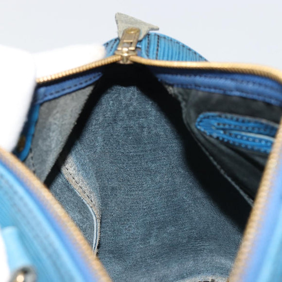 LOUIS VUITTON Epi Speedy 25 Hand Bag Toledo Blue M43015 LV Auth 183450