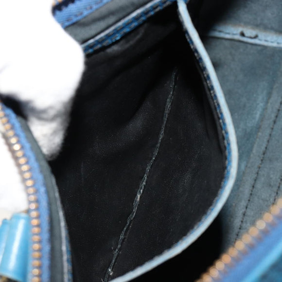 LOUIS VUITTON Epi Speedy 25 Hand Bag Toledo Blue M43015 LV Auth 183450