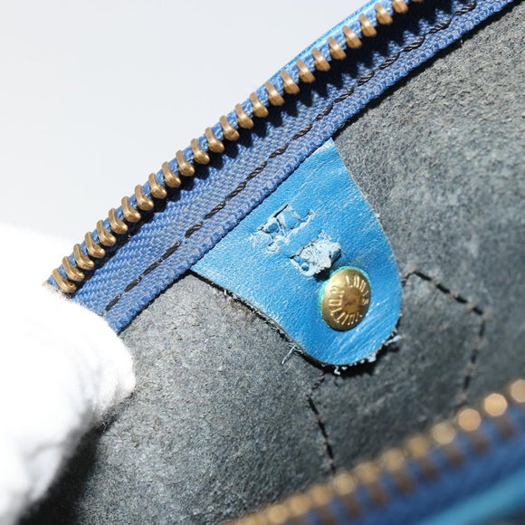 LOUIS VUITTON Epi Speedy 25 Hand Bag Toledo Blue M43015 LV Auth 183450
