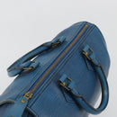 LOUIS VUITTON Epi Speedy 25 Hand Bag Toledo Blue M43015 LV Auth 183450-6