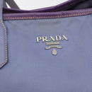 PRADA Tote Bag Nylon Purple Silver Auth 183451-19