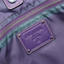 PRADA Tote Bag Nylon Purple Silver Auth 183451-20