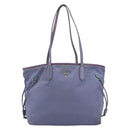 PRADA Tote Bag Nylon Purple Silver Auth 183451-13