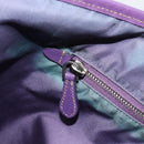 PRADA Tote Bag Nylon Purple Silver Auth 183451-23