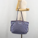 PRADA Tote Bag Nylon Purple Silver Auth 183451-25