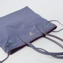 PRADA Tote Bag Nylon Purple Silver Auth 183451-6