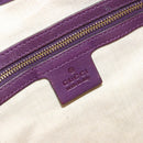 GUCCI Jackie Shoulder Bag Leather Purple Gold 277520 Auth 183452V-15