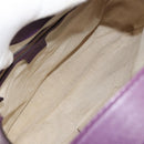GUCCI Jackie Shoulder Bag Leather Purple Gold 277520 Auth 183452V-16