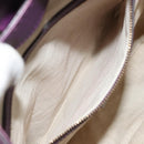 GUCCI Jackie Shoulder Bag Leather Purple Gold 277520 Auth 183452V-20