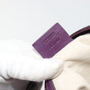 GUCCI Jackie Shoulder Bag Leather Purple Gold 277520 Auth 183452V-21