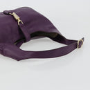 GUCCI Jackie Shoulder Bag Leather Purple Gold 277520 Auth 183452V-7
