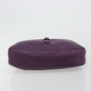 GUCCI Jackie Shoulder Bag Leather Purple Gold 277520 Auth 183452V-9