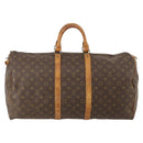 LOUIS VUITTON Monogram Keepall 55 Boston Bag M41424 LV Auth 183454-2
