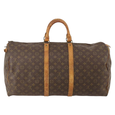 LOUIS VUITTON Monogram Keepall 55 Boston Bag M41424 LV Auth 183454 - 0