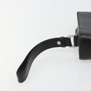 CARTIER Clutch Bag Leather Black Silver Auth 183463A-8