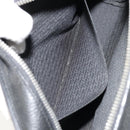 CARTIER Clutch Bag Leather Black Silver Auth 183463A-20