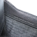 CARTIER Clutch Bag Leather Black Silver Auth 183463A-12