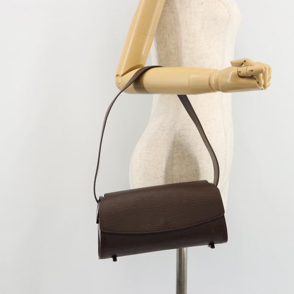 LOUIS VUITTON Epi Nocturn PM Shoulder Bag Mocha M5218D LV Auth 183464A